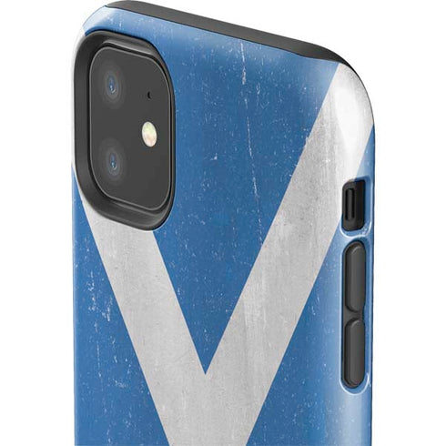 Scotland Flag Distressed iPhone 11 Impact Case